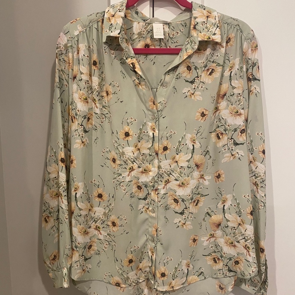 H&M Blouse with Flowers